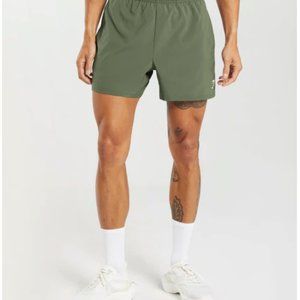 Olive Green 5" Arrival Gymshark Shorts